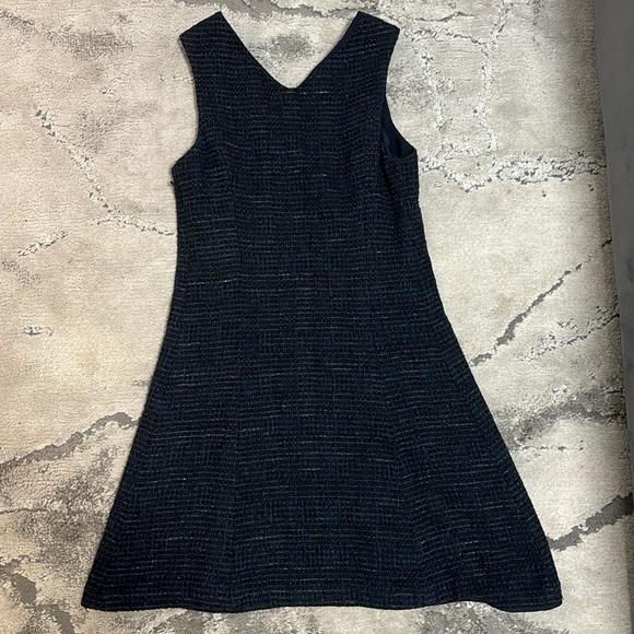 Theyskens' Theory Blue & Black Tweed Diklah Dress - Picture 5 of 5
